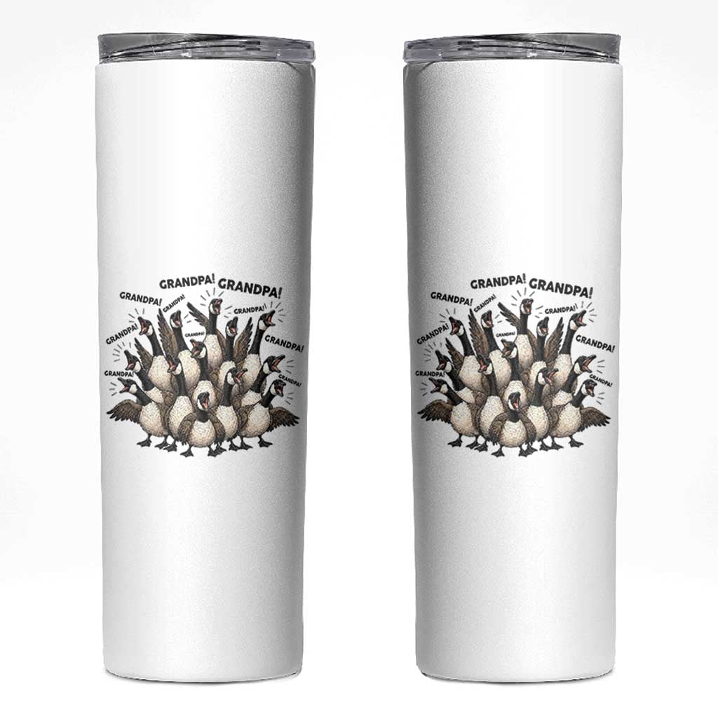 Silly Goose Grandpa Skinny Tumbler Funny Family Chaos Grandfather