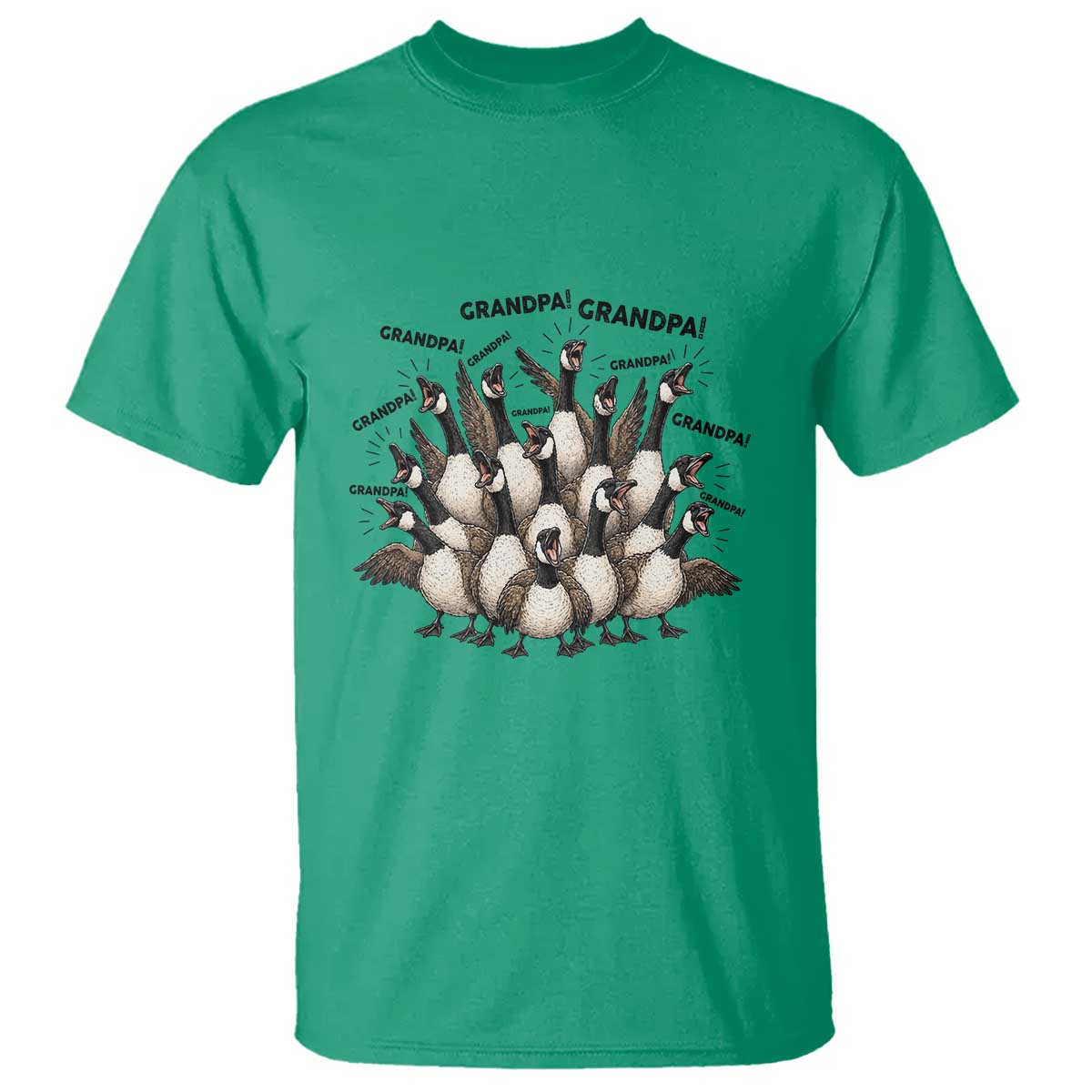 Silly Goose Grandpa T Shirt Funny Family Chaos Grandfather
