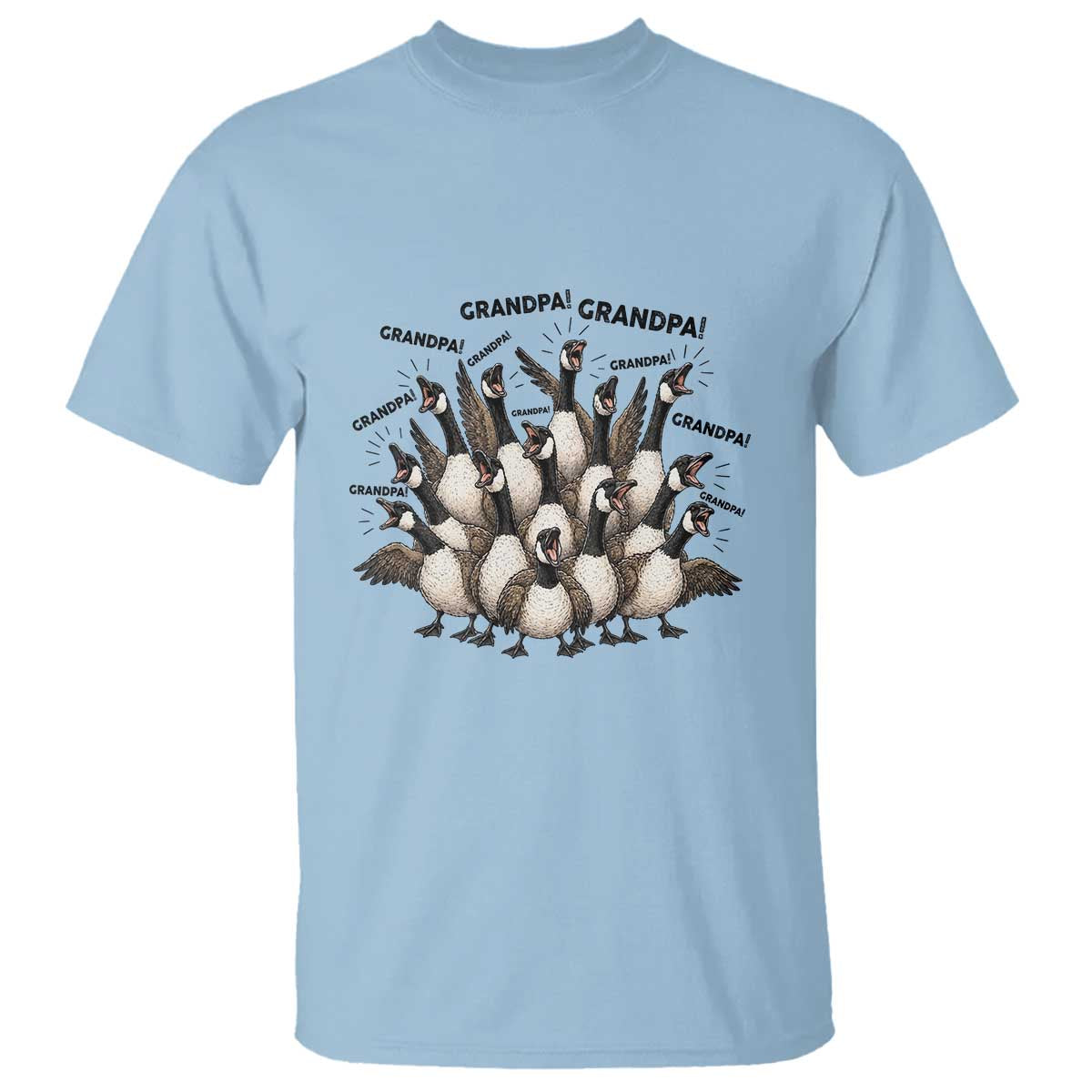 Silly Goose Grandpa T Shirt Funny Family Chaos Grandfather