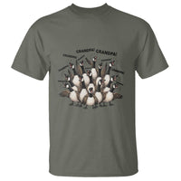 Silly Goose Grandpa T Shirt Funny Family Chaos Grandfather