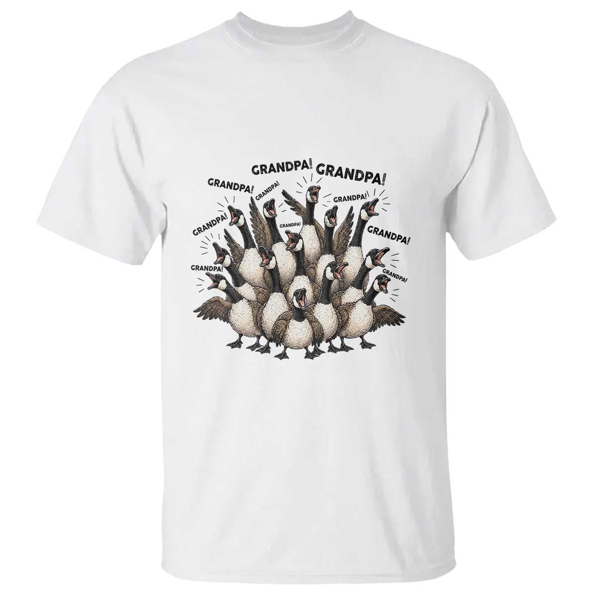 Silly Goose Grandpa T Shirt Funny Family Chaos Grandfather