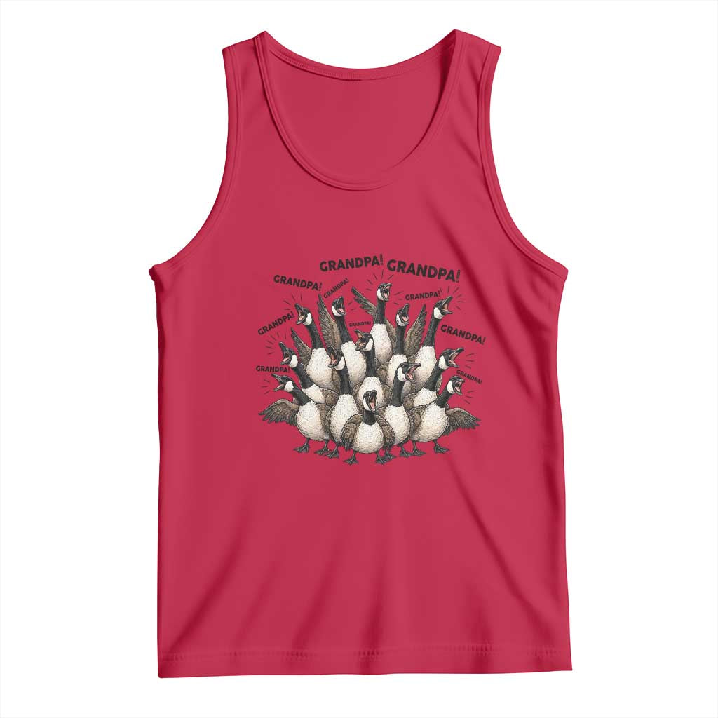 Silly Goose Grandpa Tank Top Funny Family Chaos Grandfather