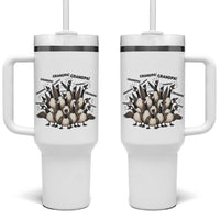 Silly Goose Grandpa Tumbler With Handle Funny Family Chaos Grandfather