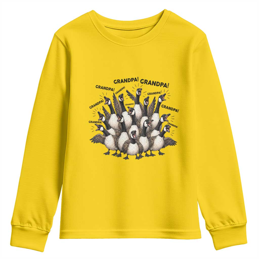 Silly Goose Grandpa Youth Sweatshirt Funny Family Chaos Grandfather