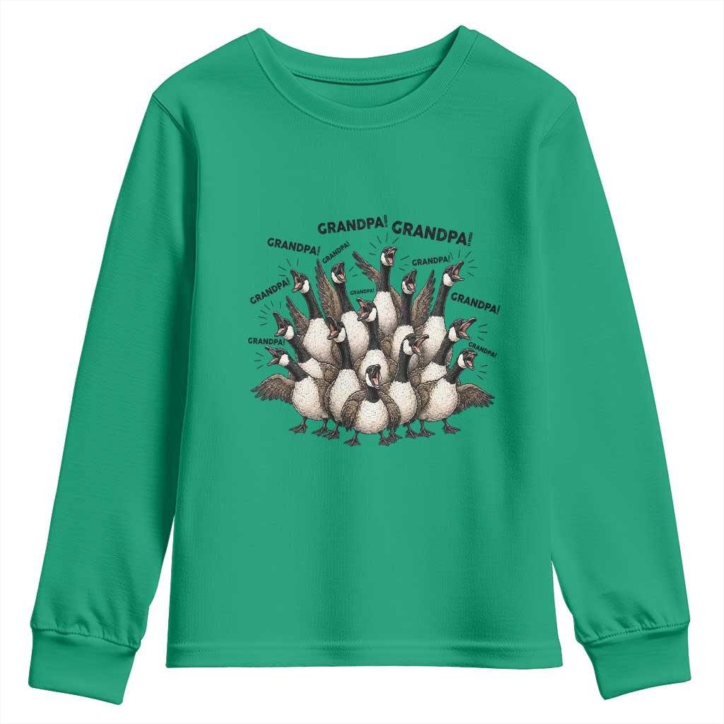 Silly Goose Grandpa Youth Sweatshirt Funny Family Chaos Grandfather