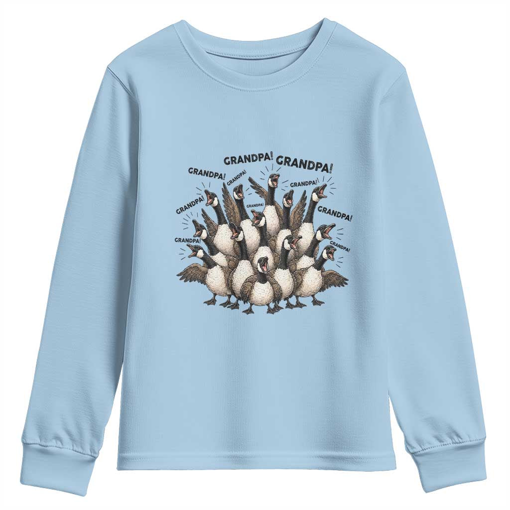 Silly Goose Grandpa Youth Sweatshirt Funny Family Chaos Grandfather
