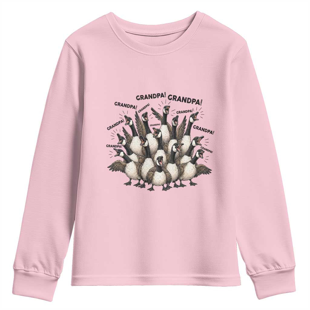 Silly Goose Grandpa Youth Sweatshirt Funny Family Chaos Grandfather