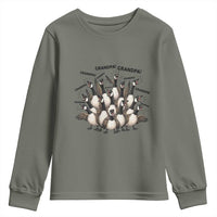 Silly Goose Grandpa Youth Sweatshirt Funny Family Chaos Grandfather