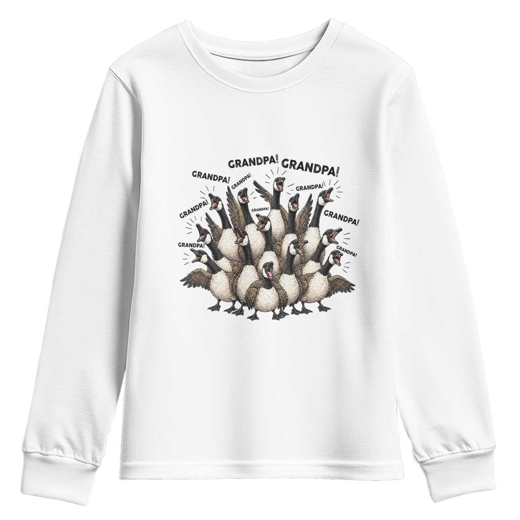 Silly Goose Grandpa Youth Sweatshirt Funny Family Chaos Grandfather