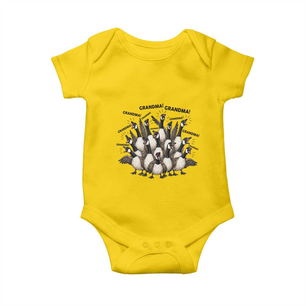 Funny Silly Goose Grandma Baby Onesie Chaos Coordinator Grandma Life Graphic