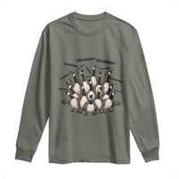 Funny Silly Goose Grandma Long Sleeve Shirt Chaos Coordinator Grandma Life Graphic