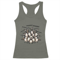 Funny Silly Goose Grandma Racerback Tank Top Chaos Coordinator Grandma Life Graphic