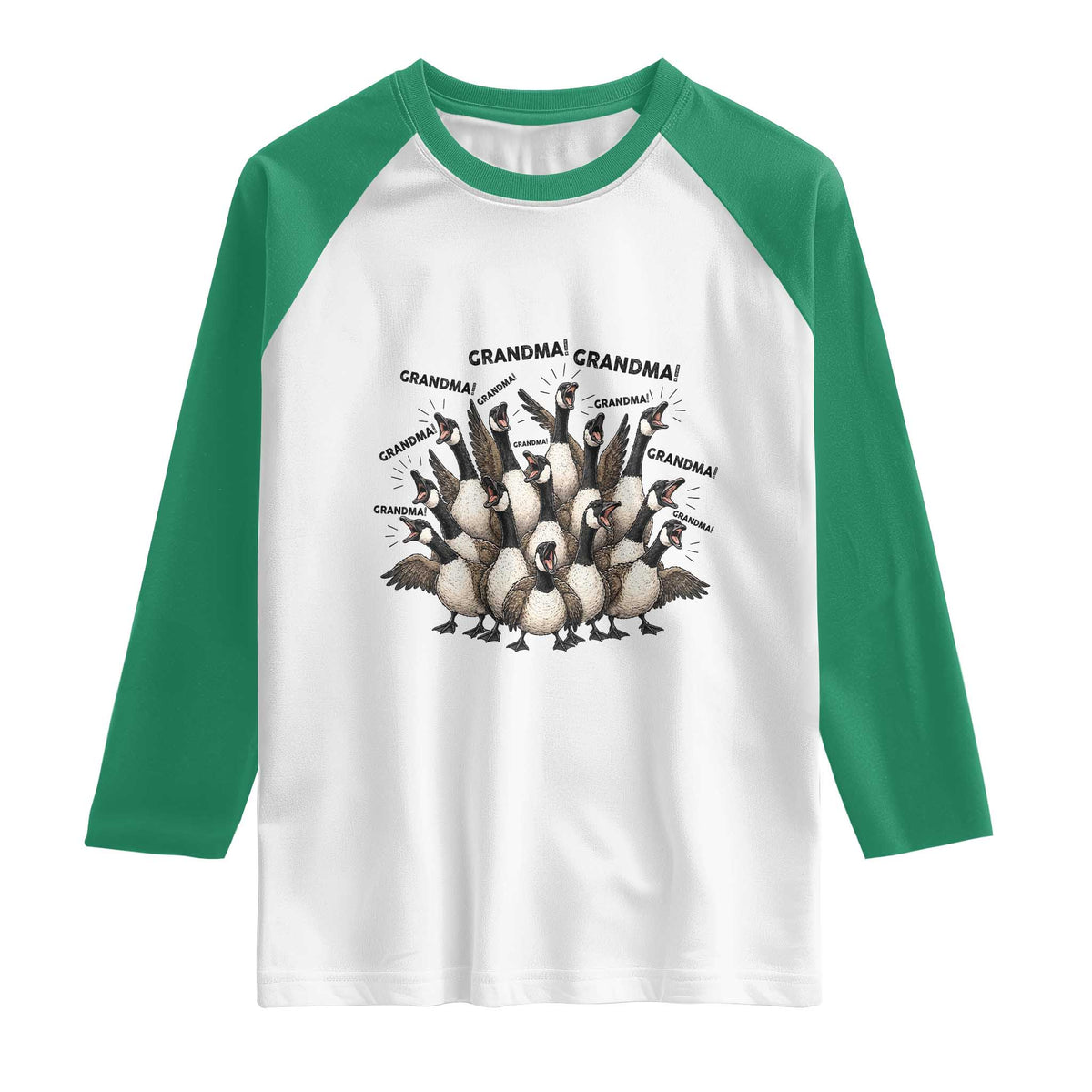 Funny Silly Goose Grandma Raglan Shirt Chaos Coordinator Grandma Life Graphic