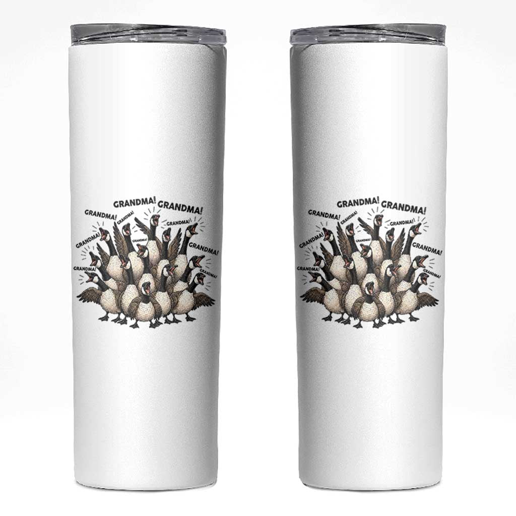 Funny Silly Goose Grandma Skinny Tumbler Chaos Coordinator Grandma Life Graphic