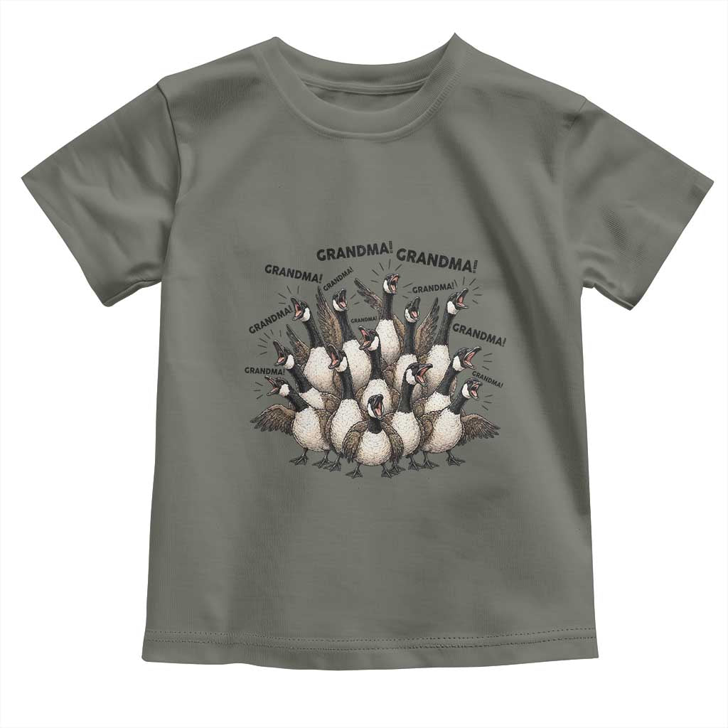 Funny Silly Goose Grandma Toddler T Shirt Chaos Coordinator Grandma Life Graphic