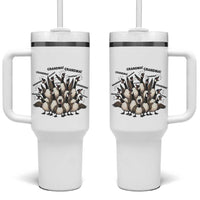 Funny Silly Goose Grandma Tumbler With Handle Chaos Coordinator Grandma Life Graphic