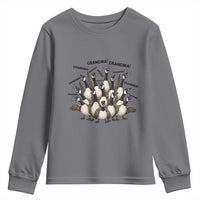 Funny Silly Goose Grandma Youth Sweatshirt Chaos Coordinator Grandma Life Graphic