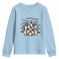 Funny Silly Goose Grandma Youth Sweatshirt Chaos Coordinator Grandma Life Graphic
