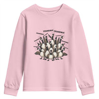 Funny Silly Goose Grandma Youth Sweatshirt Chaos Coordinator Grandma Life Graphic