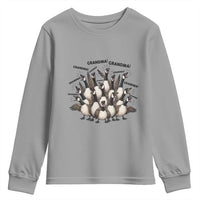 Funny Silly Goose Grandma Youth Sweatshirt Chaos Coordinator Grandma Life Graphic