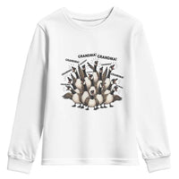 Funny Silly Goose Grandma Youth Sweatshirt Chaos Coordinator Grandma Life Graphic