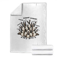 Silly Goose Husband Throw Blanket Funny Marriage Chaos Husbandhood