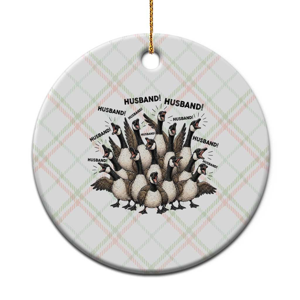 Silly Goose Husband Ceramic Ornament Funny Marriage Chaos Husbandhood