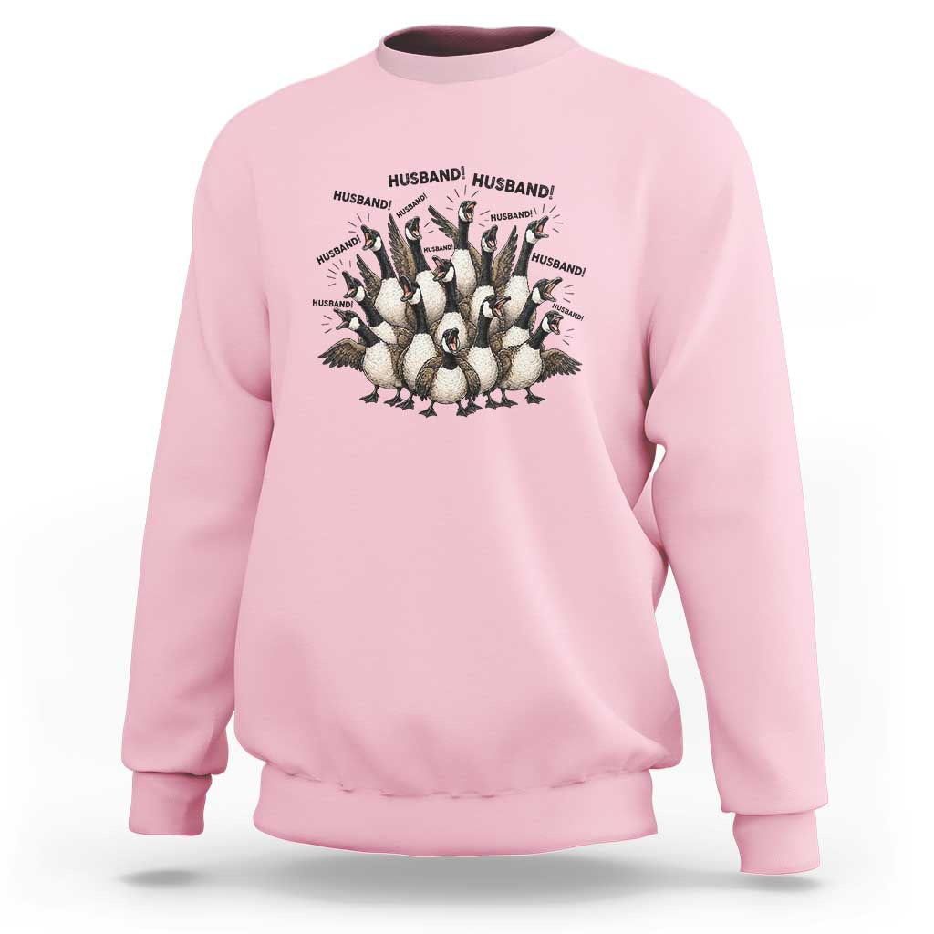 Silly Goose Husband Sweatshirt Funny Marriage Chaos Husbandhood