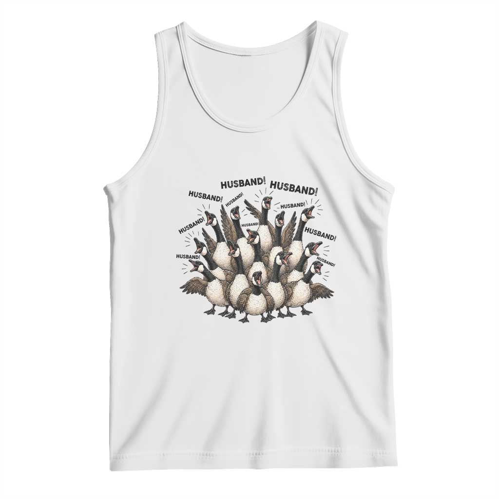 Silly Goose Husband Tank Top Funny Marriage Chaos Husbandhood