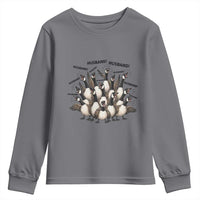 Silly Goose Husband Youth Sweatshirt Funny Marriage Chaos Husbandhood