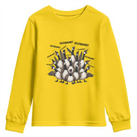 Silly Goose Husband Youth Sweatshirt Funny Marriage Chaos Husbandhood