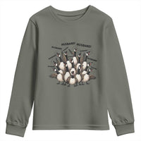 Silly Goose Husband Youth Sweatshirt Funny Marriage Chaos Husbandhood
