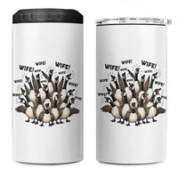 Silly Goose Wife 4 in 1 Can Cooler Tumbler Funny Marriage Chaos Wifehood