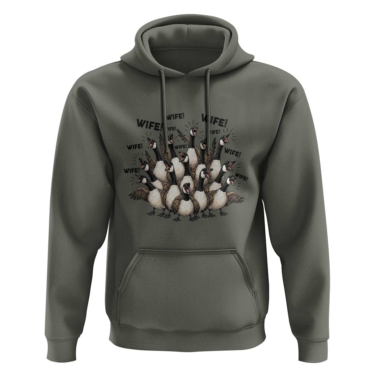 Silly Goose Wife Hoodie Funny Marriage Chaos Wifehood