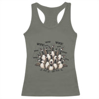 Silly Goose Wife Racerback Tank Top Funny Marriage Chaos Wifehood