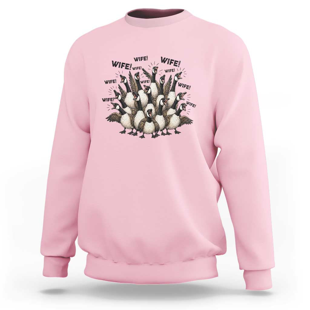 Silly Goose Wife Sweatshirt Funny Marriage Chaos Wifehood