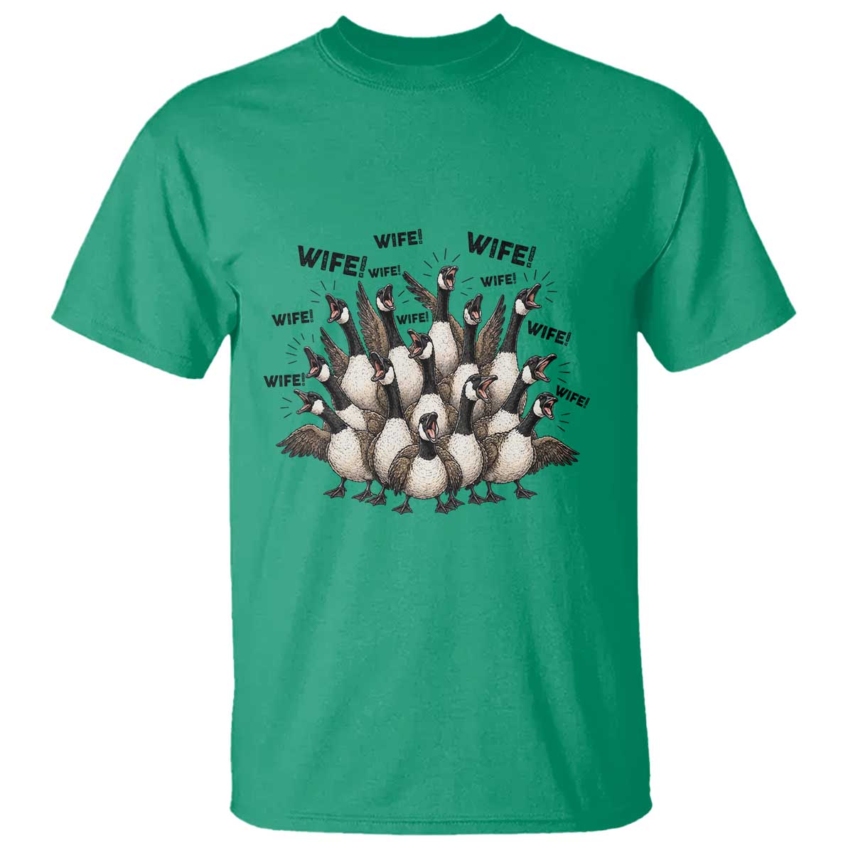Silly Goose Wife T Shirt Funny Marriage Chaos Wifehood