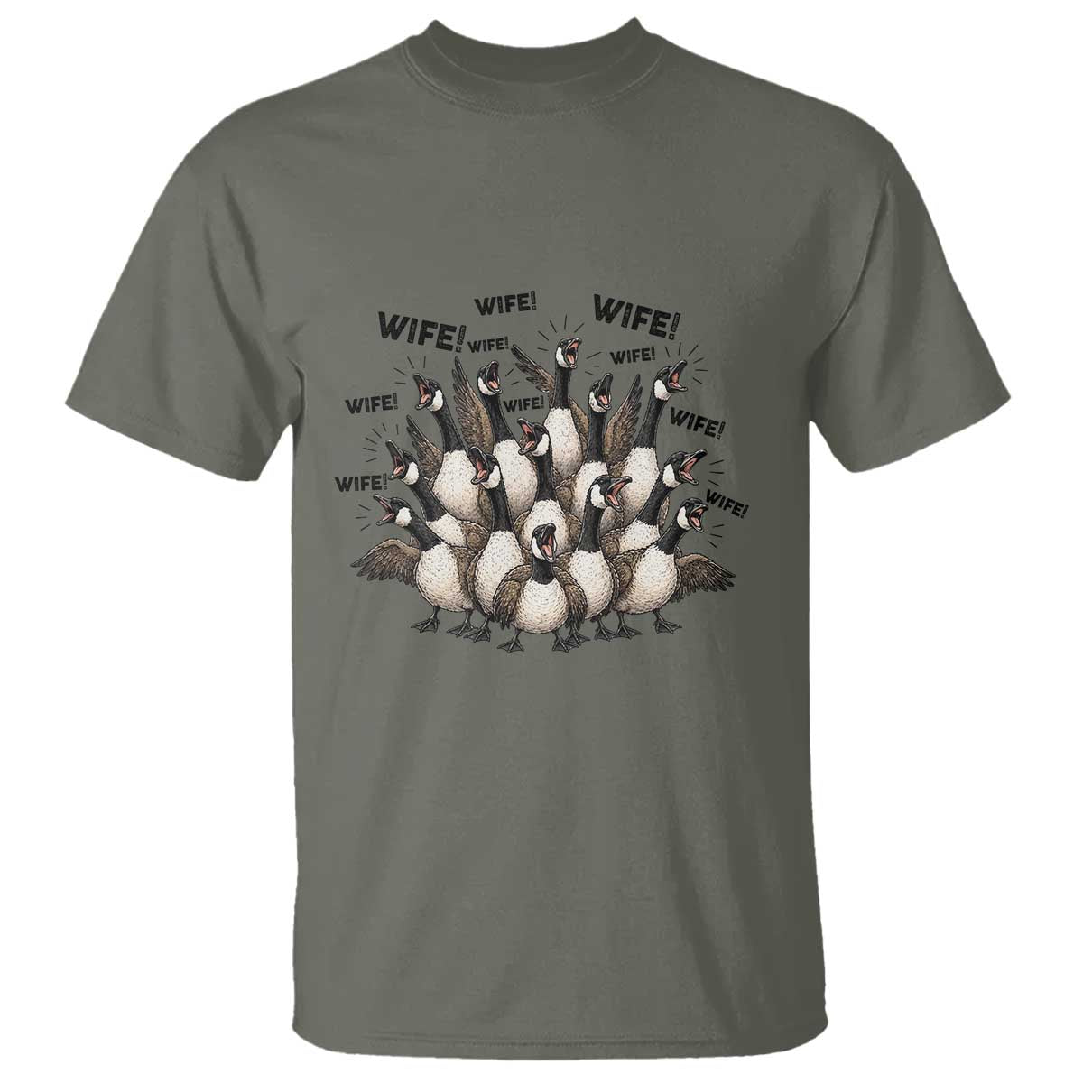 Silly Goose Wife T Shirt Funny Marriage Chaos Wifehood