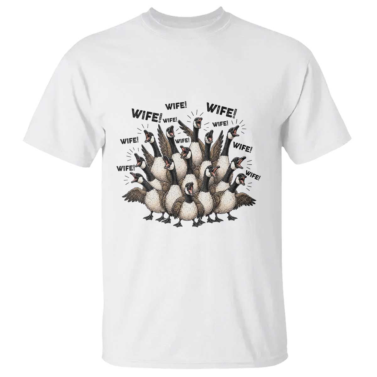 Silly Goose Wife T Shirt Funny Marriage Chaos Wifehood