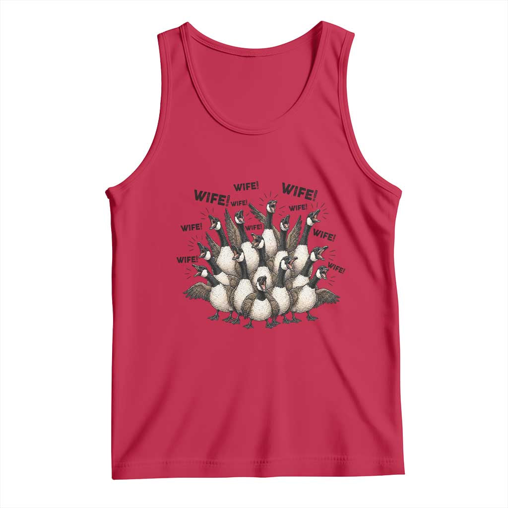Silly Goose Wife Tank Top Funny Marriage Chaos Wifehood