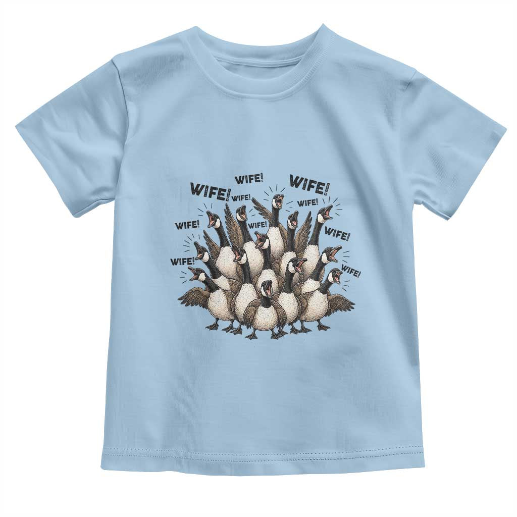 Silly Goose Wife Toddler T Shirt Funny Marriage Chaos Wifehood