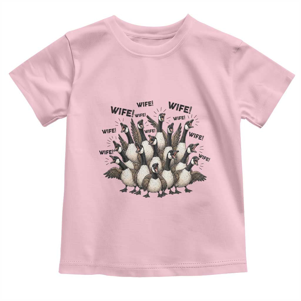 Silly Goose Wife Toddler T Shirt Funny Marriage Chaos Wifehood
