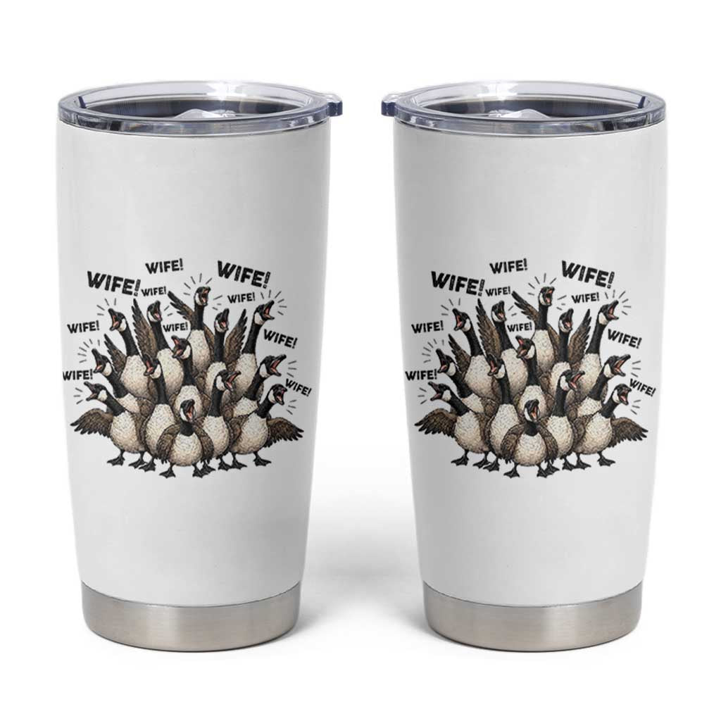 Silly Goose Wife Tumbler Cup Funny Marriage Chaos Wifehood