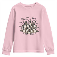 Silly Goose Wife Youth Sweatshirt Funny Marriage Chaos Wifehood