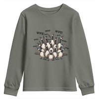 Silly Goose Wife Youth Sweatshirt Funny Marriage Chaos Wifehood