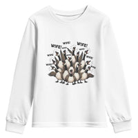 Silly Goose Wife Youth Sweatshirt Funny Marriage Chaos Wifehood