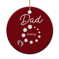 Dad Loading 2026 Ceramic Ornament Future Dad Announcement