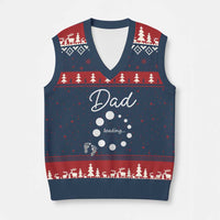 Dad Loading 2026 V-Neck Knit Sweater Vest Future Dad Announcement