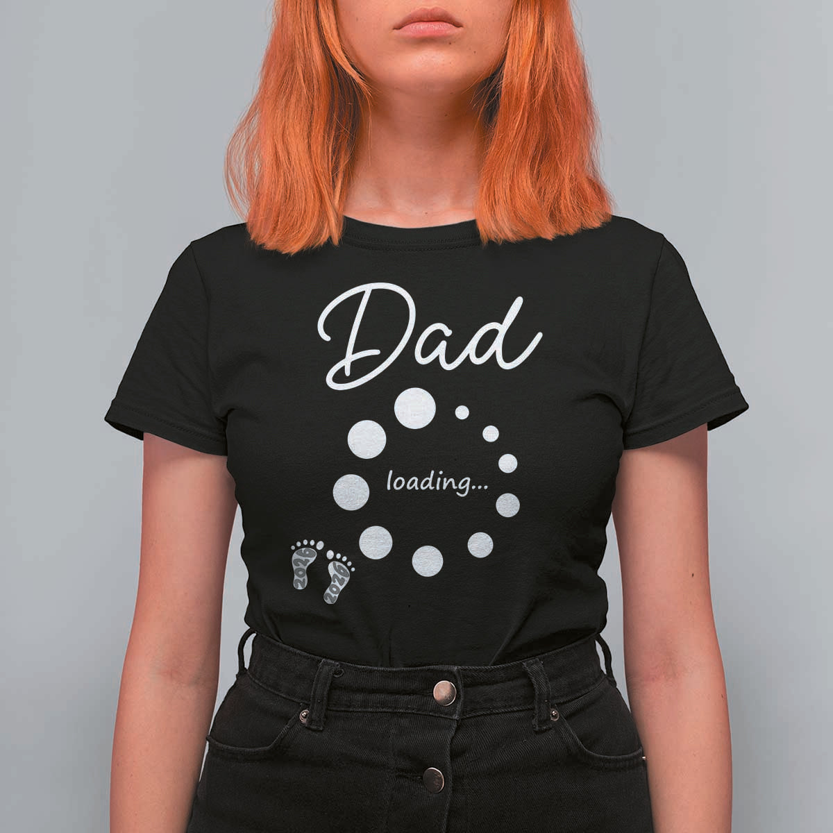 Dad Loading 2026 T Shirt For Women Future Dad Announcement