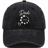 Dad Loading 2026 Washed Cotton Baseball Cap Future Dad Announcement